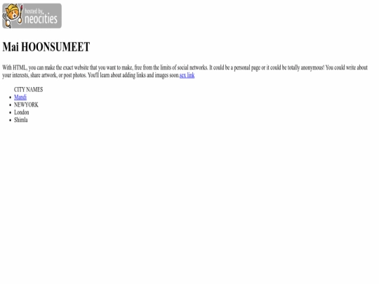 index screenshot