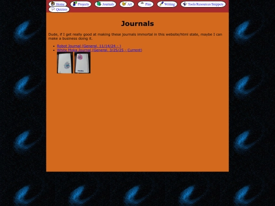 journals screenshot
