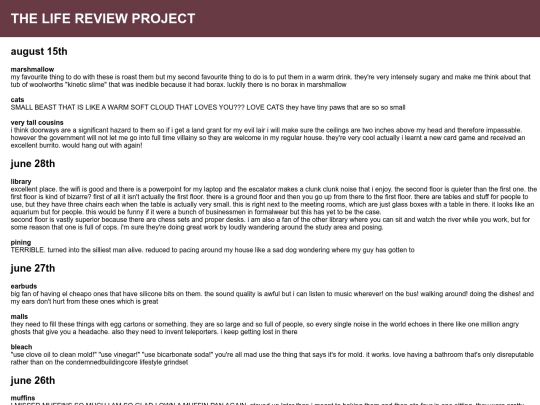 reviews screenshot