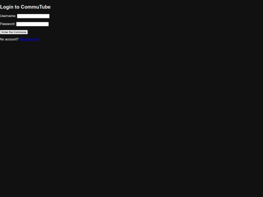 login screenshot