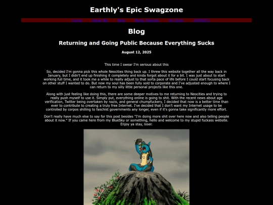 Blog/goingpublic screenshot