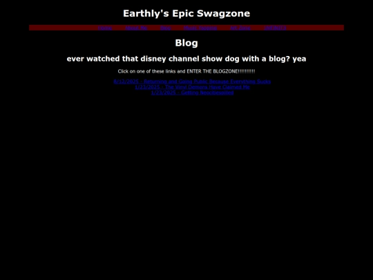 Blog screenshot
