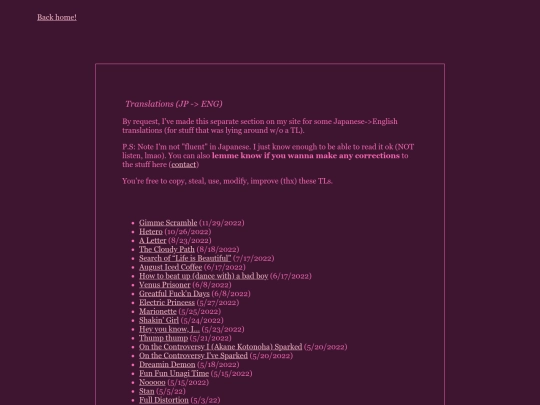 translations/list screenshot