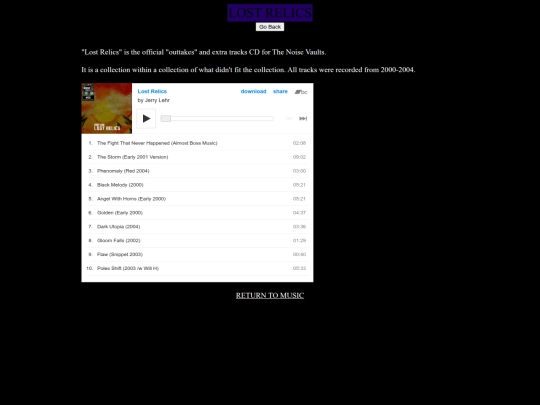 albums/lostrelics screenshot
