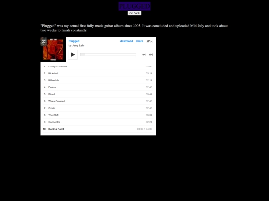 albums/plugged screenshot
