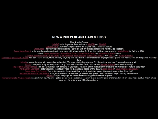 links/cesspool/indie screenshot