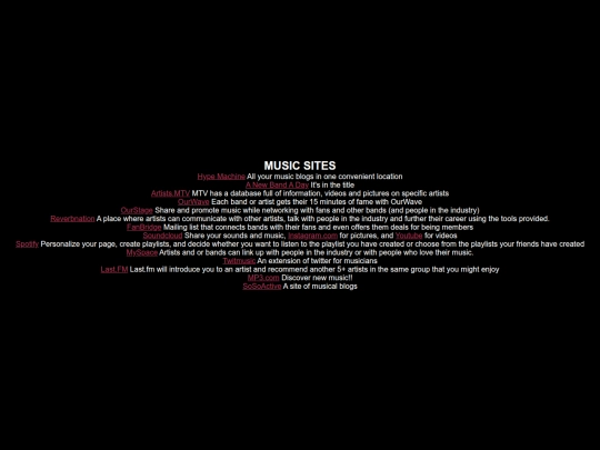 links/cesspool/music screenshot