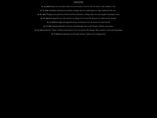 updates screenshot