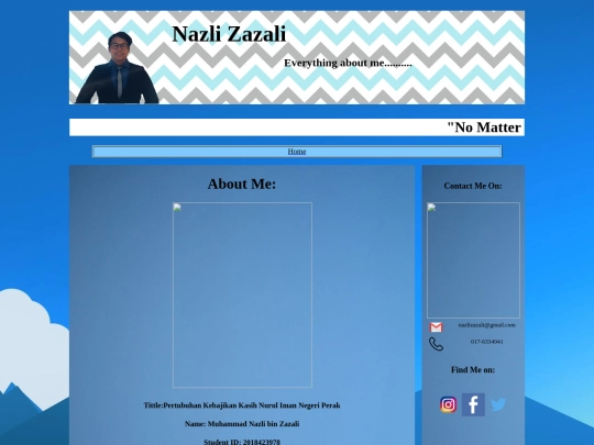 about-me screenshot