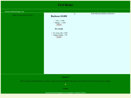 foodDessert screenshot