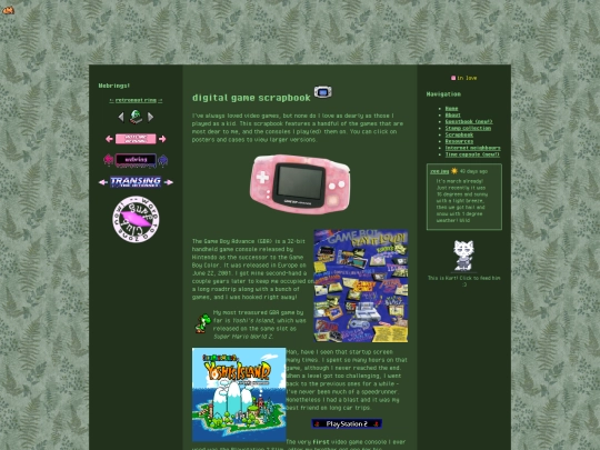 scrapbook/games screenshot
