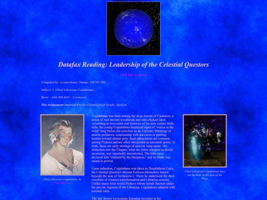 CharacterProfile screenshot