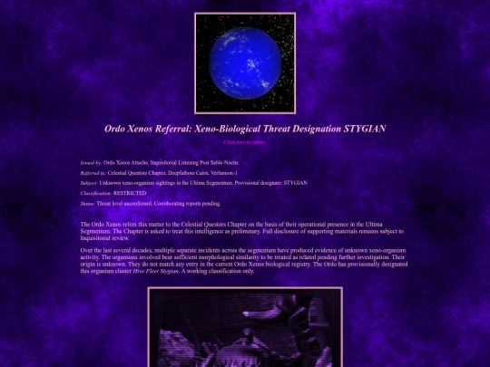 TyranidsReport1 screenshot
