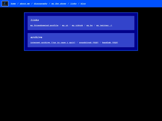 links screenshot