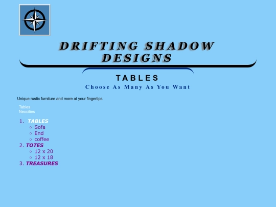 Tables screenshot