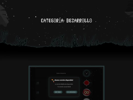 blog/category/desarrollo screenshot
