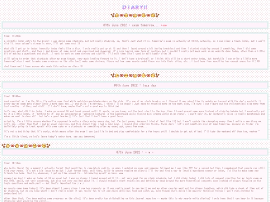 latestdiary screenshot