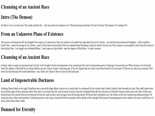 index screenshot