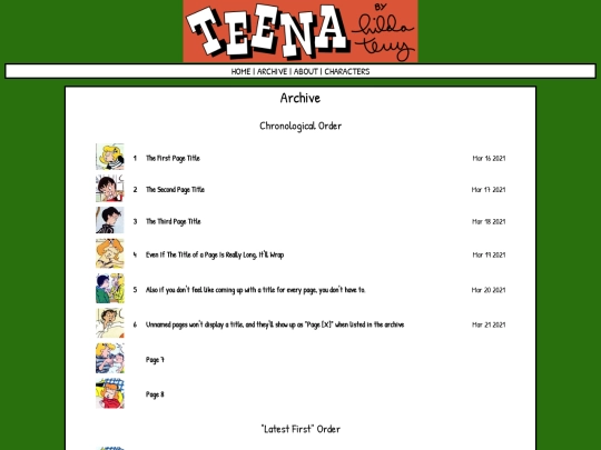 archive screenshot