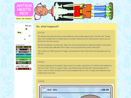 blog screenshot