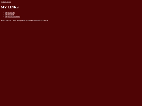 mylinks screenshot