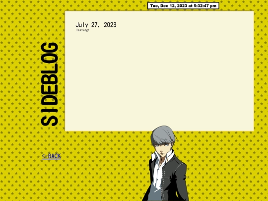 sideblog screenshot
