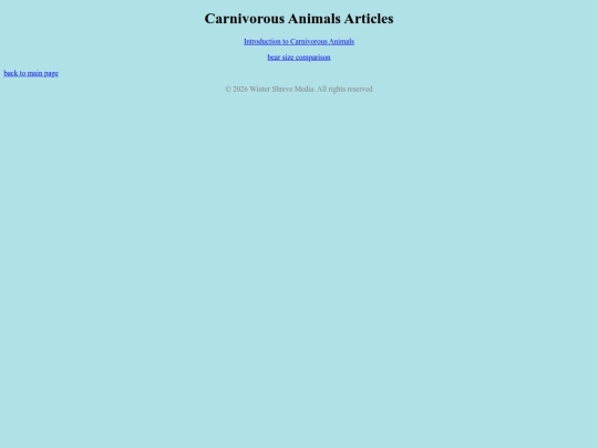 Carnivorous_animals screenshot