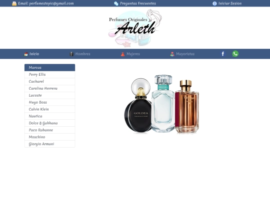 Perfumes screenshot