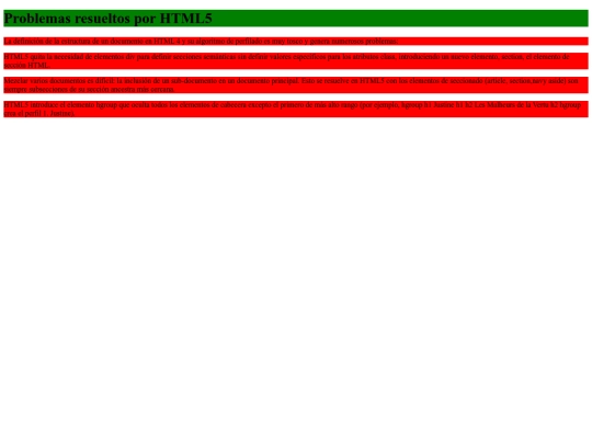 Secciones screenshot