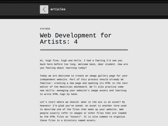 articles/web-development-for-artists-4 screenshot
