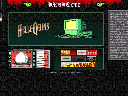 pages/projects screenshot