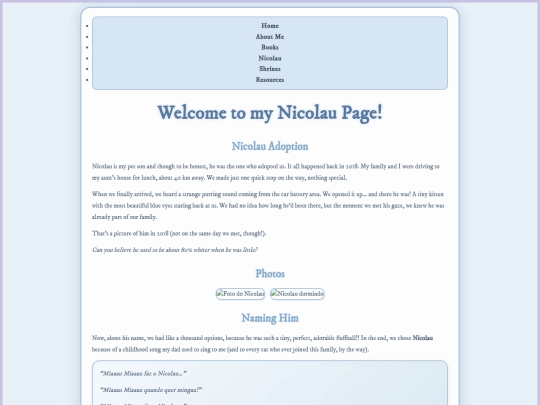 NicolauPage screenshot