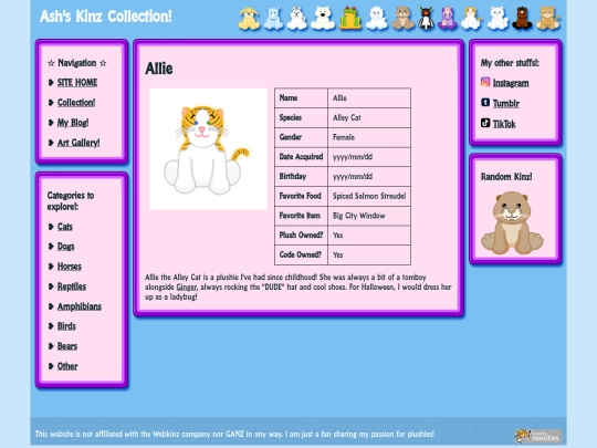 collection/cats/allie screenshot
