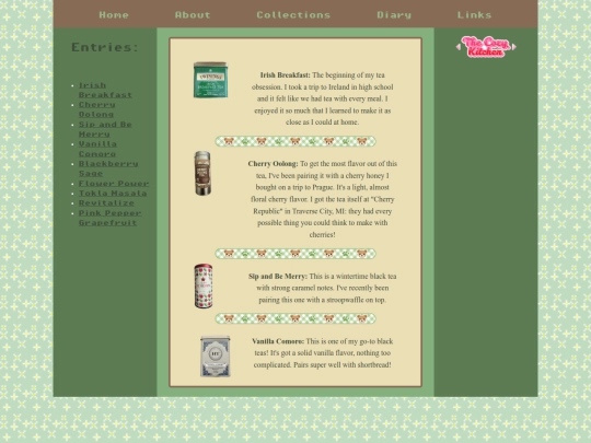 diary-teas screenshot