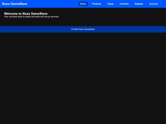 NoxxGameStore_WithLoginLogout_Admin screenshot