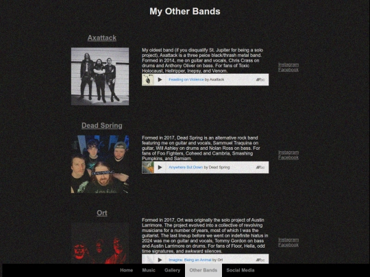 bands screenshot