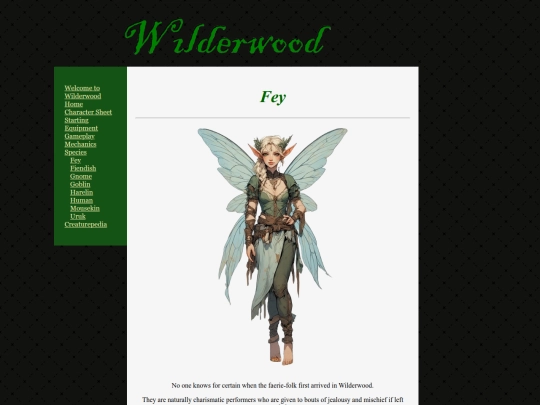Species/Fey screenshot
