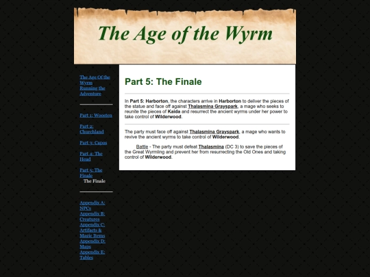 The Age of the Wyrm/TheFinale screenshot