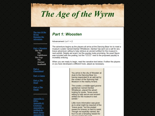 The Age of the Wyrm/Woosten screenshot