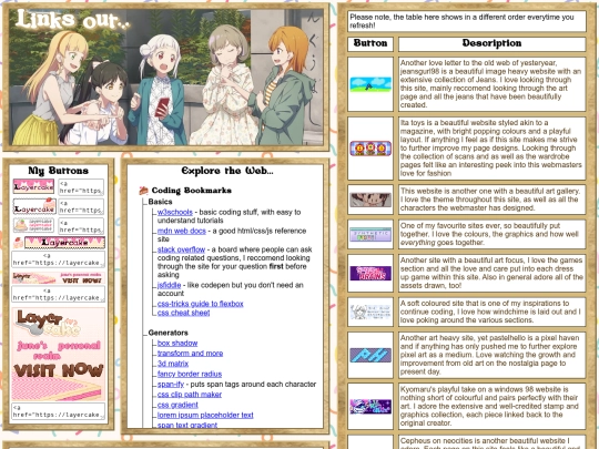 links screenshot
