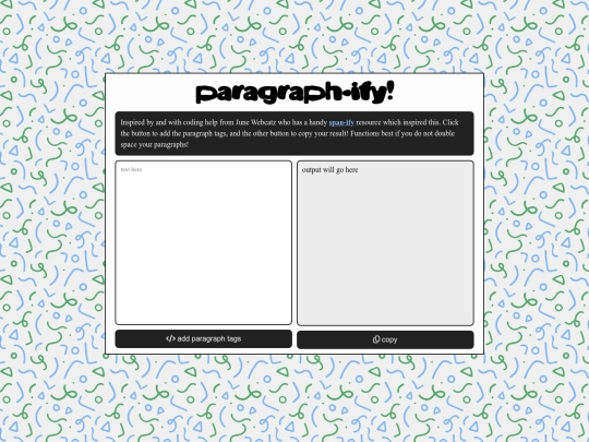 misc/paragraphify screenshot