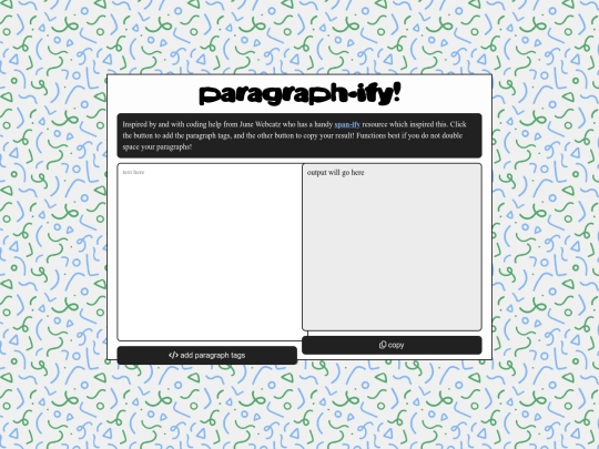 misc/paragraphify screenshot