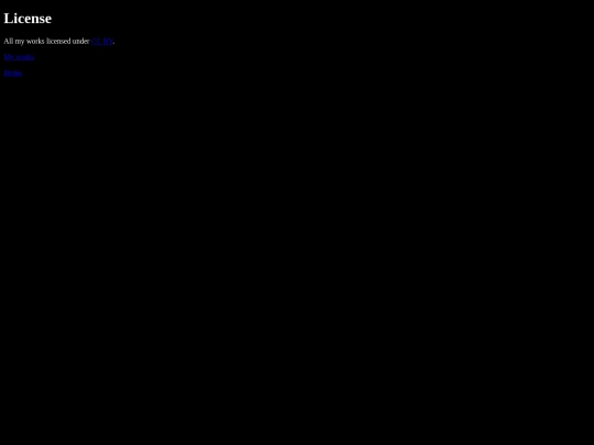 license screenshot