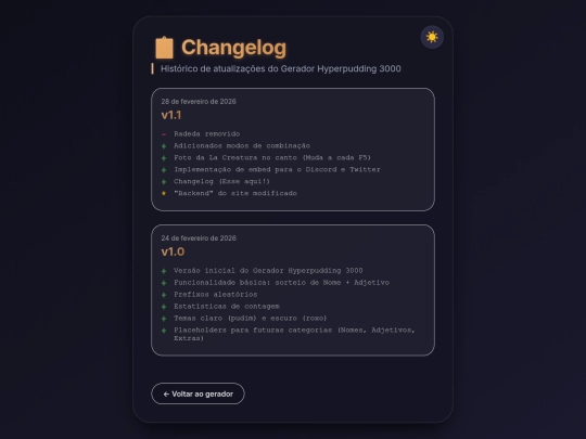 changelog screenshot
