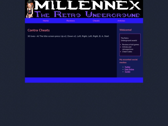 cheats/NESCheats/Contra screenshot
