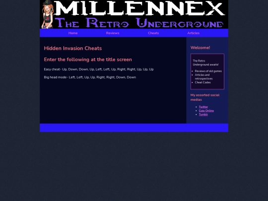 cheats/PS2cheats/HiddenInvasion screenshot