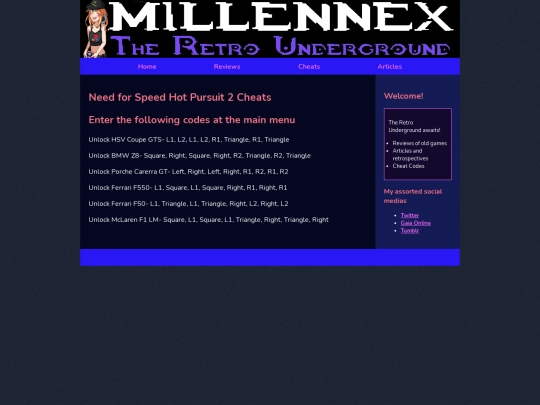 cheats/PS2cheats/NFSHotPursuit2cheats screenshot