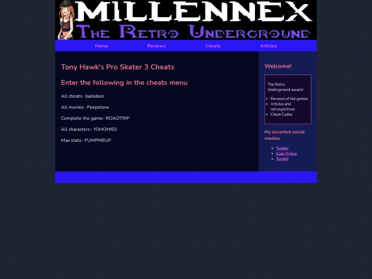 cheats/PS2cheats/TonyHawkProSkater36thgenCheats screenshot