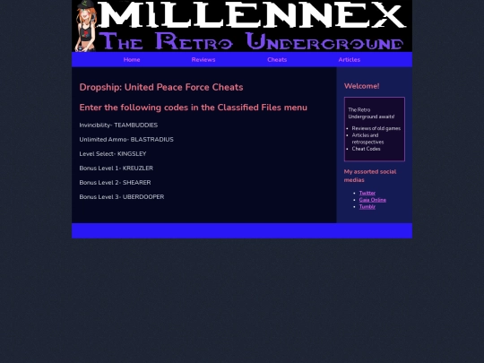 cheats/PS2cheats/dropshipcheats screenshot
