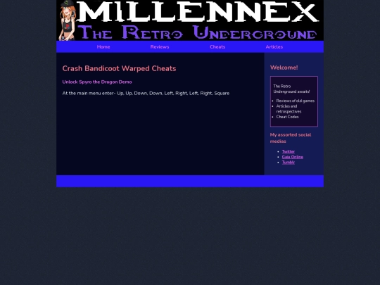 cheats/PSXCheats/CrashBandicootWarped screenshot